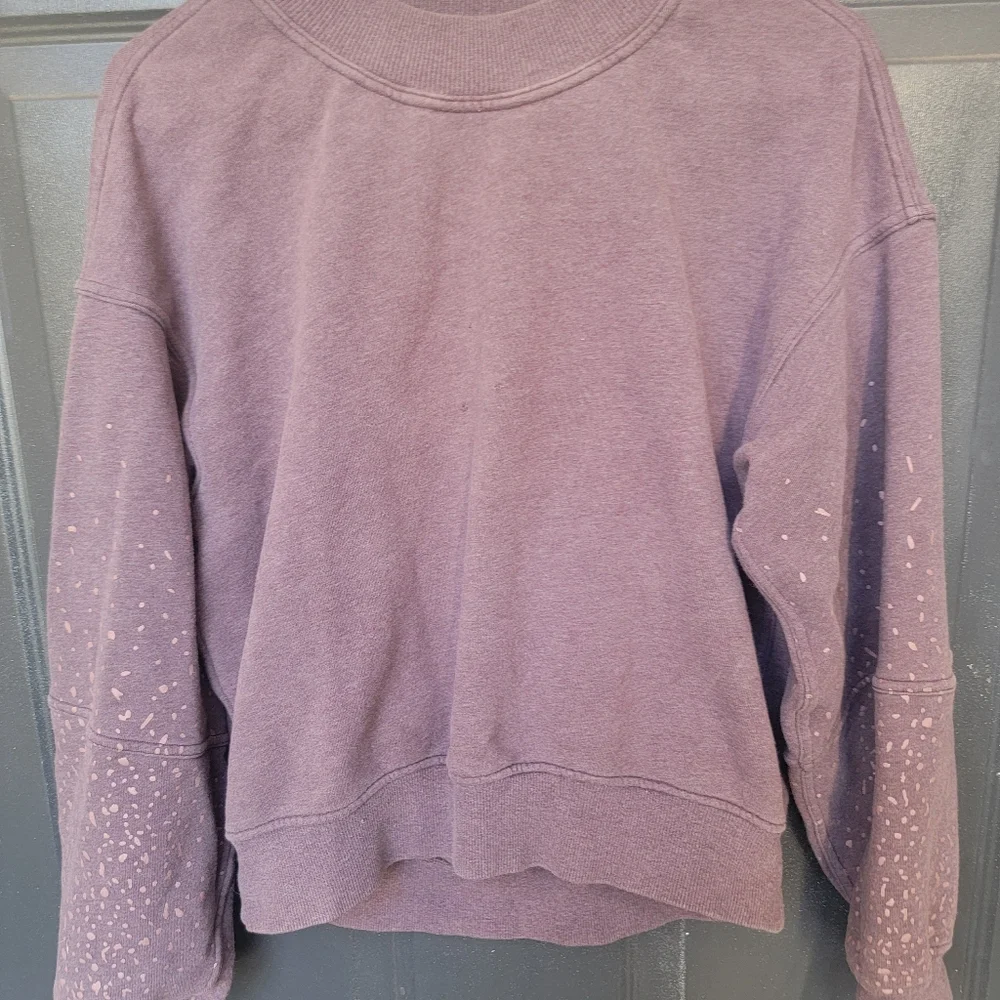 Lululemon Oversized Mauve Taupe Sweatshirt Size Small 6 - Picture 2 of 6